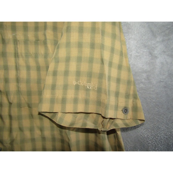 Columbia Mens L Plaid Short Sleeve Button Up Shirt XCT Outdoor Adventure Casual - Picture 4 of 11